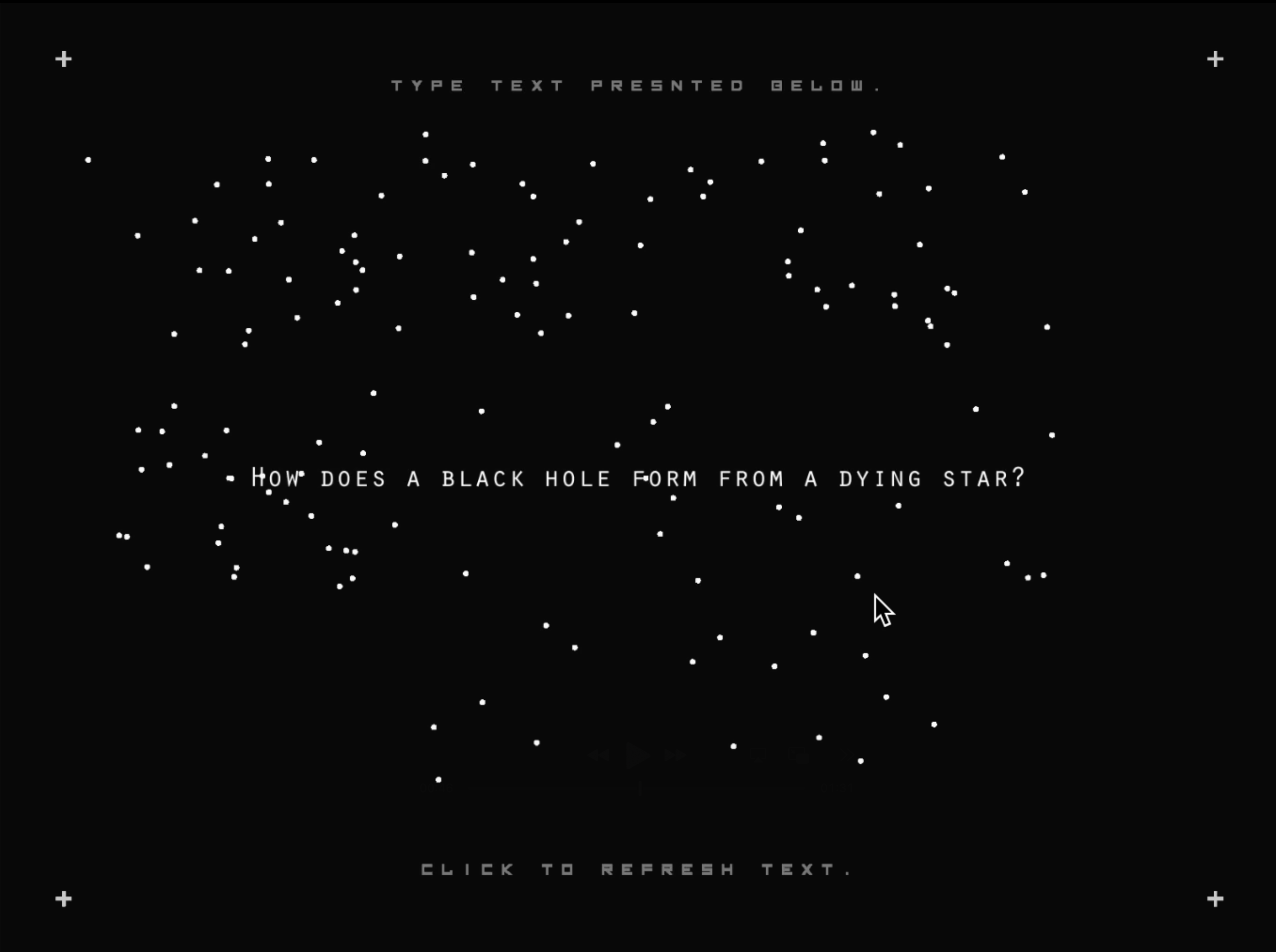 Constellations of meaningful to meaningless